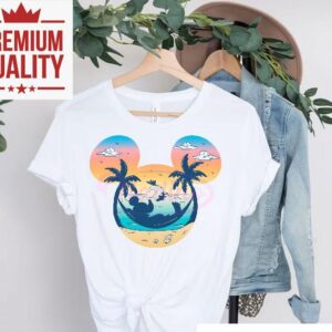 Retro Mickey Summer Vibes Tropical Disney Beach Shirt