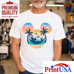Retro Mickey Summer Vibes Tropical Disney Beach Shirt