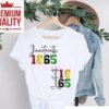 1865 Junenth Glitter Black History African American Pride Shirt