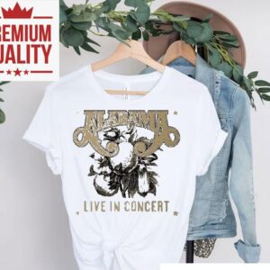 Alabama band high cotton tour live performance tshirt