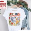 Celebrate freedom with floral summer vibes t-shirt
