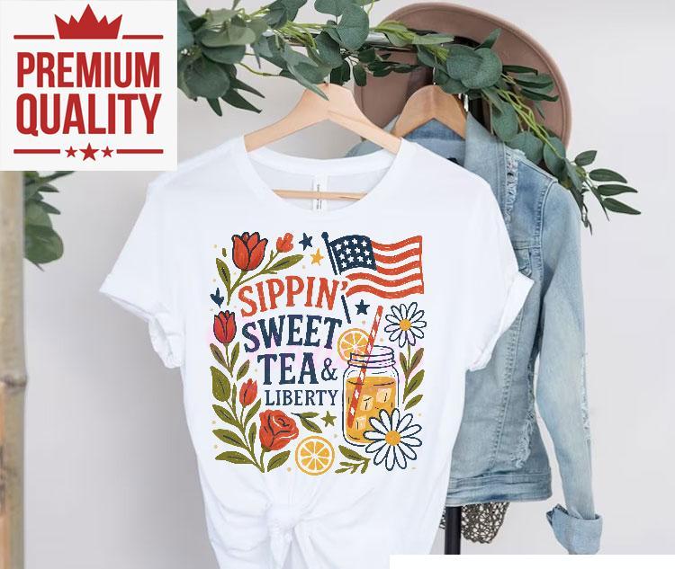 Celebrate freedom with floral summer vibes t-shirt 4 Celebrate Freedom With Floral Summer Vibes Tshirt