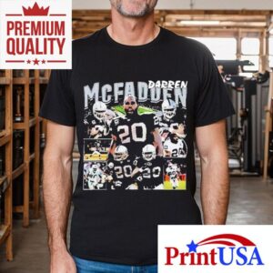Darren Mcfadden vintage Raiders football tshirt