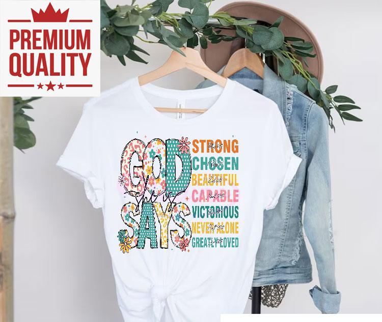 Elegant Floral Design With Inspiring Scripture Verse T-shirt 4 Elegant Floral Design With Inspiring Scripture Verse Tshirt
