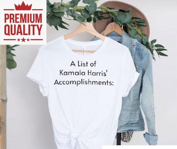 Harris Achievements Showcased On Stylish T-shirt