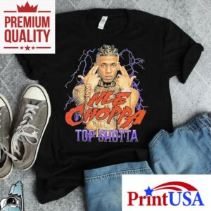Nle Choppa drops fire new thunder design tshirt