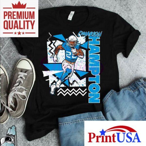 Retro 90s Omarion Hampton Los Angeles Chargers Shirt
