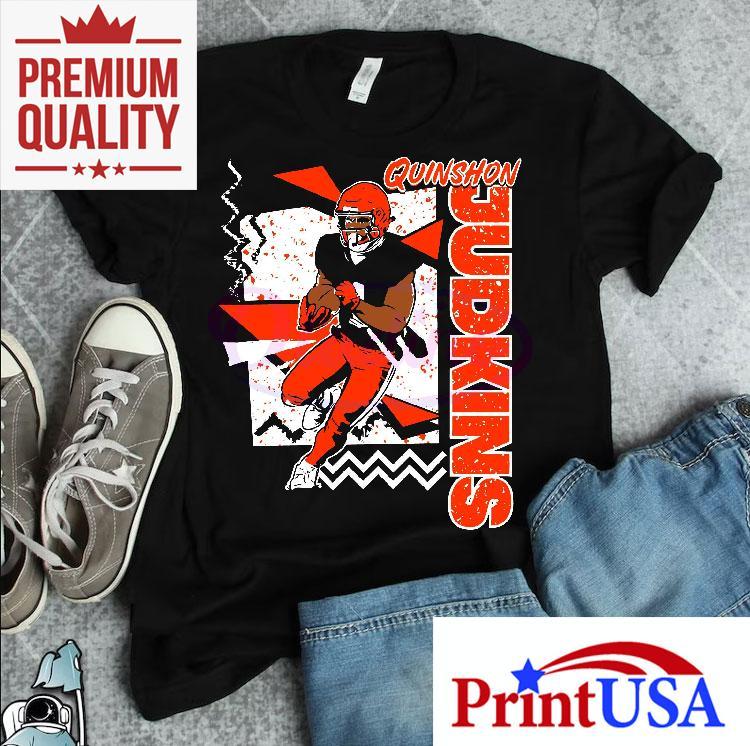 Retro 90s Quinshon Judkins Cleveland Browns Shirt 4 Retro S Quinshon Judkins Cleveland Browns Tshirt