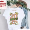 Retro Checkered Class Of 2025 Graduation School Supplies Shirt