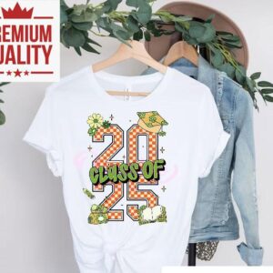 Retro Checkered Class Of Graduation School Supplies Tshirt