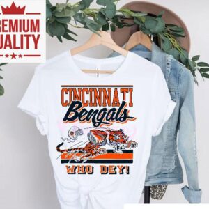 Retro Cincinnati Bengals Football Logo Mascot Who Dey Shirt