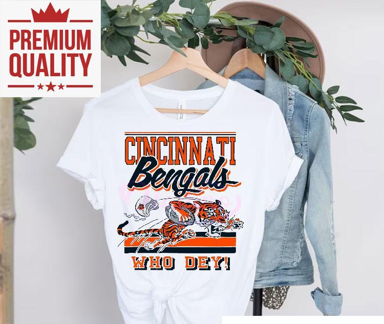 Retro Cincinnati Bengals Football Logo Mascot Who Dey Shirt 4 Retro Cincinnati Bengals Football Logo Mascot Who Dey Tshirt