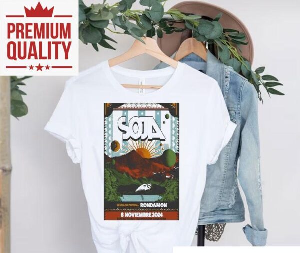 Soja live concert at Obras Stadium Buenos Aires 2024 t-shirt