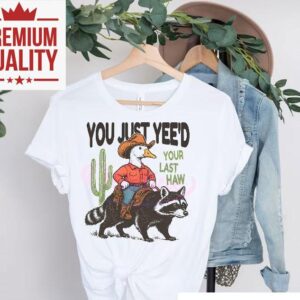 Your Final Showdown Ends With This Wild West Raccoon Tshirt