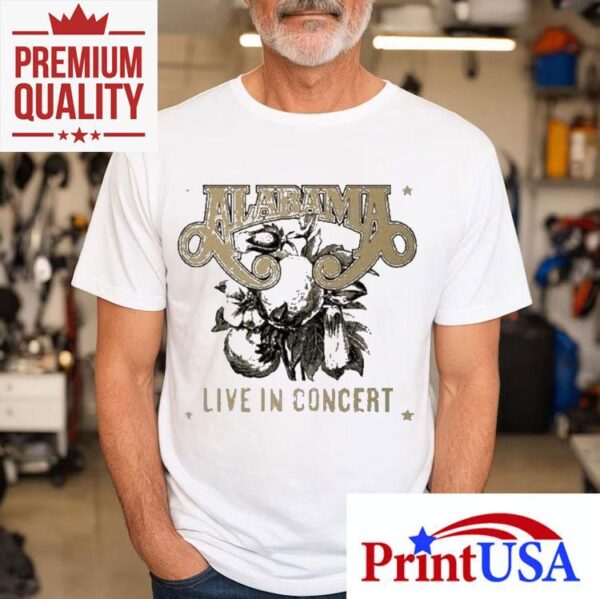 Alabama band high cotton tour live performance tshirt