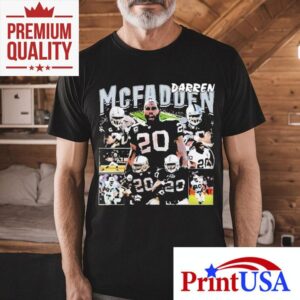 Darren Mcfadden vintage Raiders football tshirt
