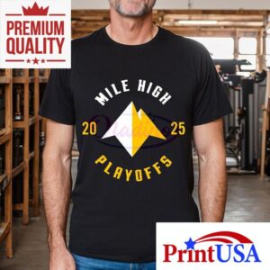 Denver Nuggets 2025 postseason mountain inspired tshirt