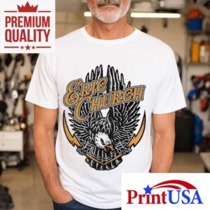 Eric Church iconic eagle lightning bolt design tshirt