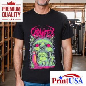 Gothic Carnifex Skull Design Tshirt