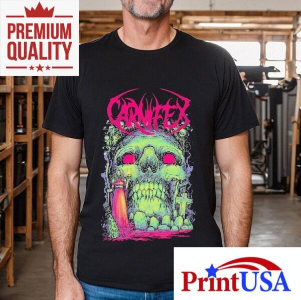 Gothic Carnifex Skull Design Tshirt