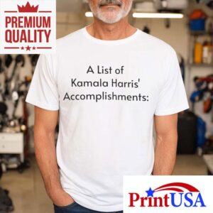 Harris Achievements Showcased On Stylish Tshirt