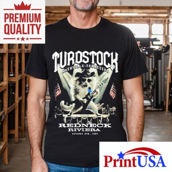 Nashville 2024 Redneck Riviera Catturd Design T-shirt