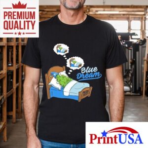 Navy Blue Nature Inspired Sleep T-shirt
