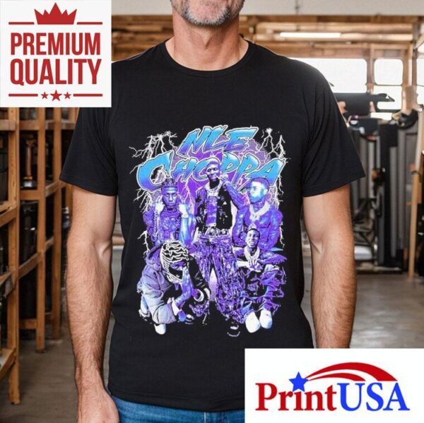 Nle Choppa electric bolt design tshirt
