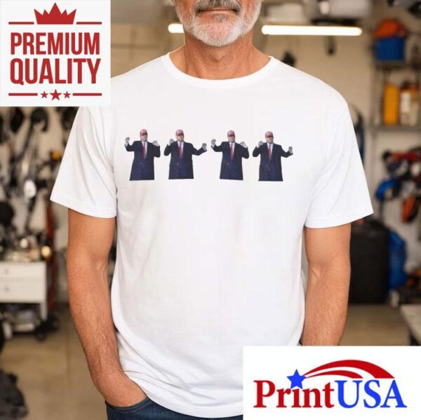 Trump supporters groove in patriotic t-shirt