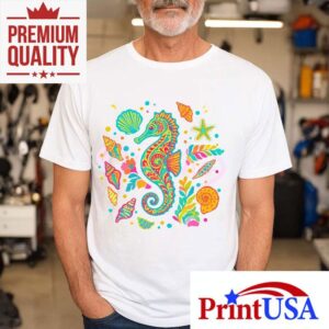 Vibrant Ocean Themed Summer Style Tshirt