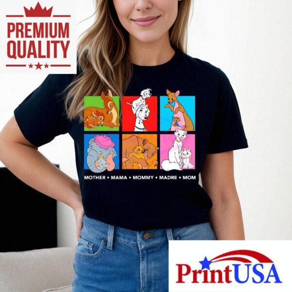 Celebrate moms with your favorite Disney characters on this special tshirt