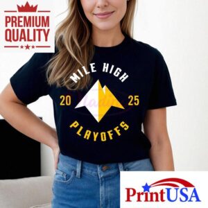 Denver Nuggets Postseason Mountain Inspired T Tshirt