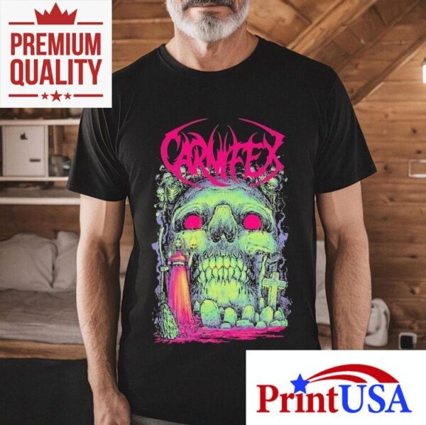 Gothic Carnifex Skull Design Tshirt