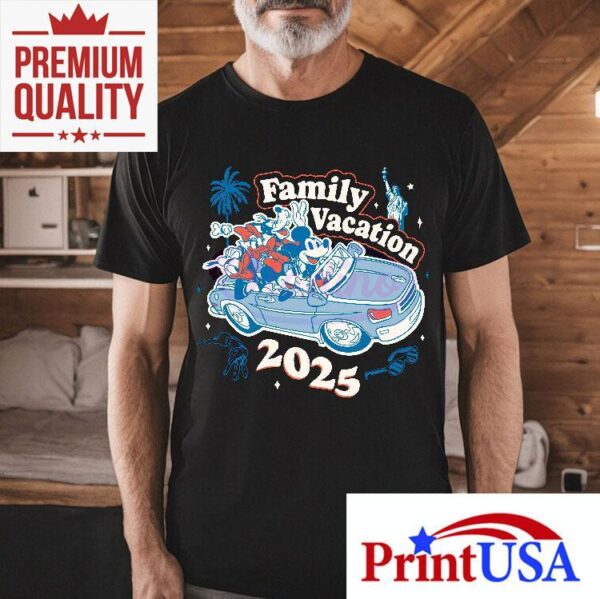 Mickey and pals adventure family getaway 2025 t-shirt