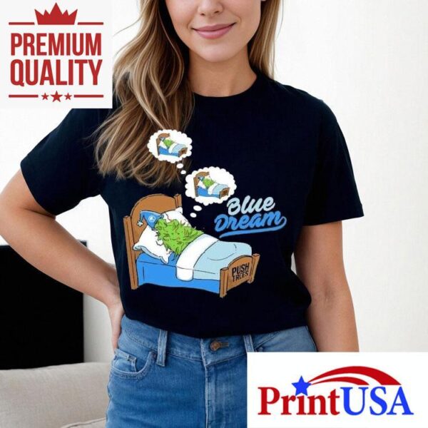 Navy Blue Nature Inspired Sleep T-shirt