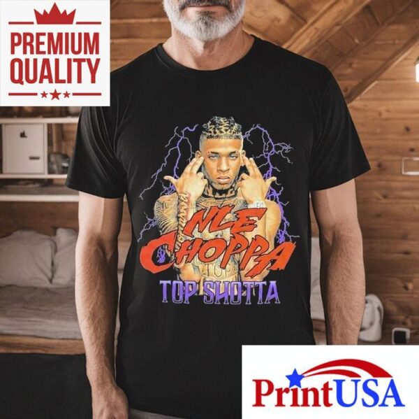 Nle Choppa drops fire new thunder design tshirt