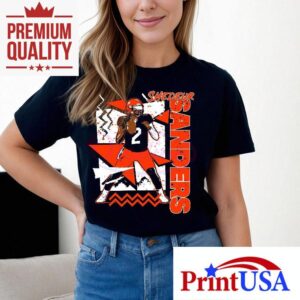 Retro S Shedeur Sanders Cleveland Browns Football Tshirt