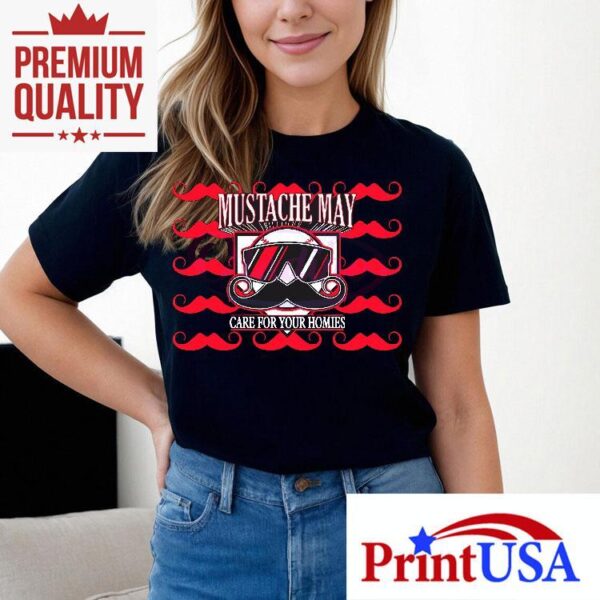 Show Your Crew Love With This Cincinnati Mustache Design T-Shirt