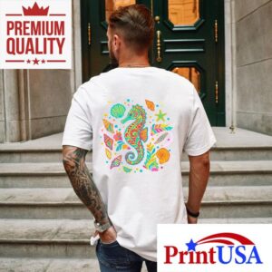 Vibrant Ocean Themed Summer Style Tshirt