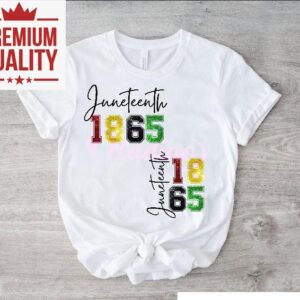Junenth Glitter Black History African American Pride Tshirt