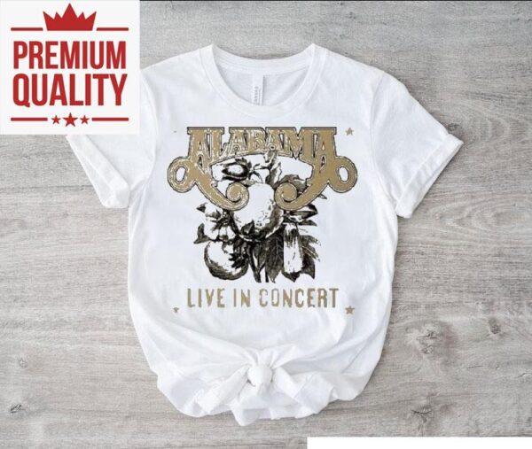 Alabama band high cotton tour live performance tshirt