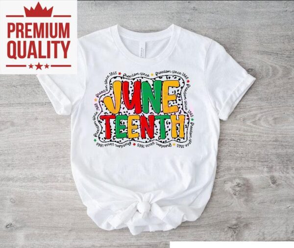 Celebrate black history with retro dalmatian dots freedom equality t-shirt