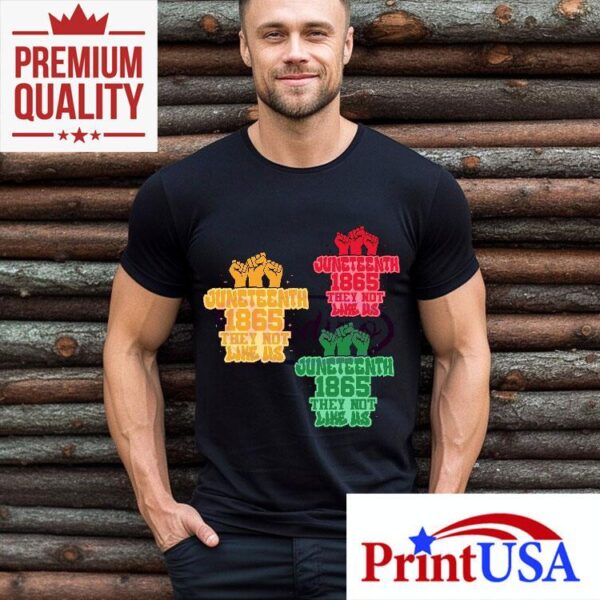 Celebrate freedom with our exclusive Juneteenth 1865 Afro American pride t-shirt