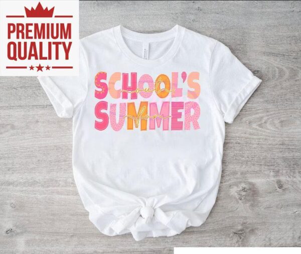 Celebrate the final school bell with this fun summer break tshirt