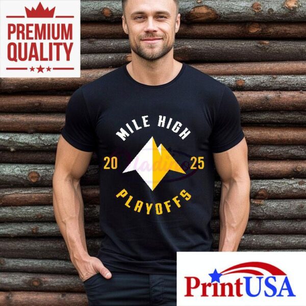 Denver Nuggets 2025 postseason mountain inspired tshirt