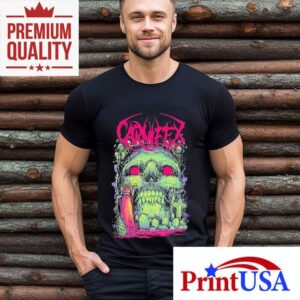 Gothic Carnifex Skull Design T Tshirt