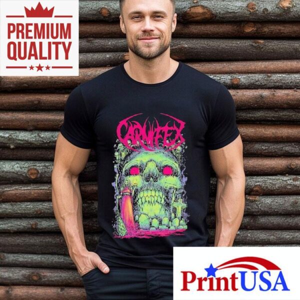 Gothic Carnifex Skull Design Tshirt