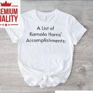 Harris Achievements Showcased On Stylish Tshirt