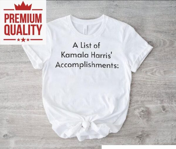Harris Achievements Showcased On Stylish T-shirt