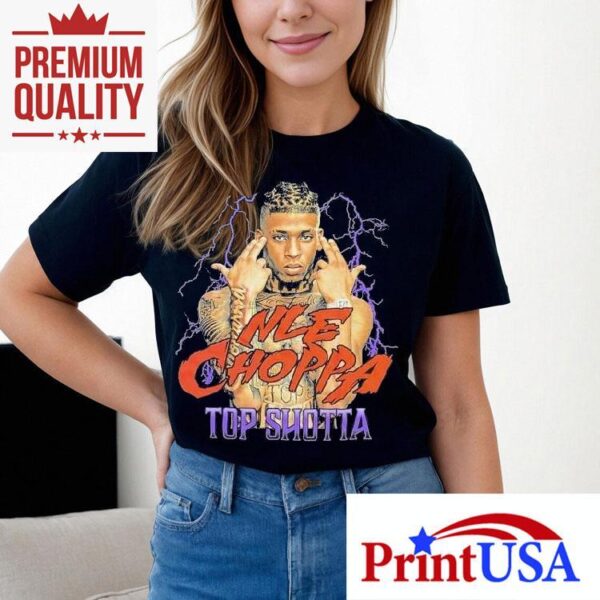 Nle Choppa drops fire new thunder design tshirt